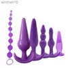 Anal Toys 6/7/8pcs/Set Bullet Anale plug Siliconen achtertuin Vibrerend massagestokje Volwassen Erotisch G-spot orgasme voor mannen PARKE SEX TOYS HKD230816