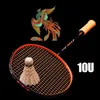 Outros produtos esportivos de alta qualidade Badminton Racket 10U Ultra Light cerca de 54g libras 24 Ponto de equilíbrio 3105mm Esportes adultos ao ar livre 230816