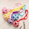 Baby Rattle Hand Catching Cloth Ball Toy Infant Interaction Colored Rattle Ball Toy Crib Toddler Bed Bell Appease Bed Hanging HKD230817
