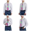 Bow Ties Tie Dye Coldie Unisexe Slim Polyester 8 cm Coul Colore étroit pour les hommes ACCESSOIRES ACCESSOIRES CRAVAT