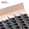 False Eyelashes SHIDISHANGPIN 1 Box 6 Rows Eyelash Extension 72 Bundles Lashes C Curl Natural Thick Cluster False Eyelashes Individual Makeup HKD230817