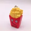 Keychains Fashion Creative Cute Burger Fries Sandwich Keychain Simulation Food For Women Unisex Key Chain Small Gifts