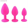 Anale speelgoed 3 size/set metaal anale plug sex speelgoed zachte siliconen buttplug voor vrouwen/mannen/paren volwassen game masturbator anale s/m/l diamant sex hkd230816