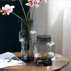 Wazony proste retro środkowe szklane szklane hydroponiczne aranżer kwiatów wyposażenie domu