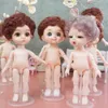 Dolls Nude Body BOY Cute Face BJD Doll 13 Joint 16cm Blue Yellow eyes Little boys Make Up Toy kids Gift 230816