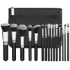 Makeup Tools Professional 15Pcs Black Brush Set Foundation Eyeshadow Beauty 230816