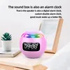 Microphones G90 Clock Colorful Bluetooth S er Mini Portable Household Ball Card Lock and Load Spray 230816