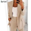 Costumes de femmes Blazers Femmes Long Vneck Office Lady Veste Fashion Lapon Slim Elegant Cardigan Femelle Pocket Streetwear Pocket Streetwear Vestes 230817