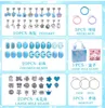 Link Bracelets DIY Bracelet Making Kit KIds Crystal Alloy Beads Charms Jewelry Handmade Necklace Girl Birthday Gifts