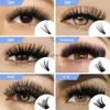 Falska ögonfransar Abonnie Cat Eye Lashes Soft Ribbon Segmenterade falska buntar Eyelashes DIY Individuella kluster Lash Extensions Faux Mink Lashs HKD230817