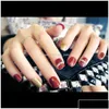 Yanlış Çiviler 24 PCSSET MANICURE JEL COMYA TAZI ART KISA BİRİNCİ YAPILIK YAPILIK 1UPBF KIB0X BAŞLI TESLİM SAĞLIKLI