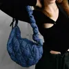 Hobo Fashion Plateed Cloud Bag Designer Ruched Handbag Nylon Nylon Quilted Crossbody Bag Bag Big Big Big 2023 HKD230817