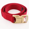 Cintres boucles de ceinture élastique rouge-nylon sangle de gaieté en nylon