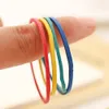 Ołówki 500 szt. Kolor gumki gumki Kolorowa średnica 40 mm pierścionki pasma elastyczne biuro rozciągliwe lateks 230816