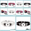 Charm Bracelets Chunk 18Mm Metal Bracelet Ginger Fashion 6 Styles Mtilayer Leather Noosa Snap Statement Jewelry Ps1349 Av4K2 Bqxic Dro Dh82F