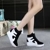 Boots Comemore Sneakers Women Spring 2022 Casual Wedges Black Basket Femme High Top Women's Sports Vulcanize Shoes Platform Boots Red T230817