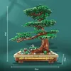 Bloki MOC Creative Expert Pomysły Miasto Pine Goting Goście Tree Bonsai Rośliny doniczkowe Model Bluk Budowa B Zabawki dla dzieci Prezent R230817