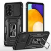 Capa de telefone celular Huawei Honor x6/x6s para oppo reno7 lite A17 com suporte para o anel Kickstand Mount Design Design Slide Camera Protection Shocksoop Case à prova de choque