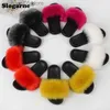 Slippers Furs Slippers Женщины 2023 Летние изделия Fox Fox Slippers Girls Luxury Cool Home Shoes Outdoor Sexy Furry Slides Sandals Flip Flops T230817