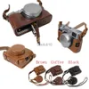 Camera Bag Accessories Luxury PU Leather X100V Camera Case Bag For Fuji XE4 X100V FUJI X100F Protective Bag With Strap Mini Battery Case HKD230817