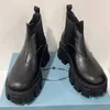 skórzane buty chelsea czarne z elastyczną gumową gumową stóp podeszwa skórzana wkładka komfortowy damski designerski buty mody