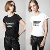 Zadig voltaire 2023 heren designer t-shirt ZV klassieke brief massaal bedrukt katoen zwart-wit dames T-shirt met korte mouwen