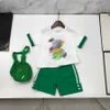 Designer Baby Clothes Kids Tracksuits Taille 110-160 cm T-shirt et shorts imprimés en trois dimensions linéaires