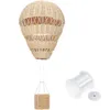 Lâmpadas pendentes cesta de balão air montado na parede Rattan real tecida Adornamento