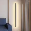 Wall Lamp Nordic Long Strip Modern Minimalist Line Grille TV Background Light Luxury Living Room Bedroom Sconce