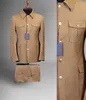 Męskie chińskie garnitury tunikowe stojak na kołnierz Tuxedos 2 sztuki pielęgnacja na weselną kurtkę biurową biurową z spodniami