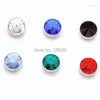 Stud Earrings ! 9mm 6 Colors Rivoli Stones Crystal Titanium Steel Men Magnetic