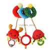 Newborn Baby Rattles Educational Toys For Children Activity Crib Spiral Rattle Bed Bell Baby Stroller Hanging Doll HKD230817