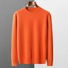 Men's Sweaters 100 Pure Wool Sweater Men First Line Garment Seamless Pullover Spring and Autumn Basis Loose Casual Cashmere Knitting 230816