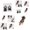 Bridal Gloves New Bride Fingerless Lace Short Yarn Black Bow S20 Drop Delivery Party Events Accessories Dhshk