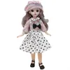 Poppen 30 cm BJD Doll 23 Moveerable Joints 16 BJD Girls kleedt 3d bruine ogen speelgoed met kledingschoenen Kids speelgoed voor kinderen cadeau 230816