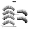 False Eyelashes 1Set Magnetic False Eyelashes Handmade Artificial False Eyelashes Magnetic Chemical Fiber Eyelashes Magnet Upper Eyelashes HKD230817