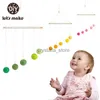 Facciamo il giocattolo neonato di peluche Montessori Polsh Ballo Bed Bell Game Visual Sensory Game Cognitive Educational Toys HKD230817