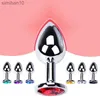 Anal Toys Stainless Steel Metal Anus Stuffed Into Human Toys Gay Ass Stuffed Anus Fake Penis Male and Female Sex Flirting Products HKD230816