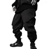 Men's Pants Fashion Techwear Jogger Black Streetwear For Men