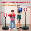 Sports Toys Boxing Reflex Speed Punch Ball MMA Sanda Boxer Raising Hand Eye Training Set For 314 Years Old Boy Girl Gifts 230816