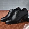 Dress Shoes Plus Size Man Shoes Formal Black Leather Shoes for Men Lace Up Oxfords for Male Wedding Party Office Business Casual Shoe Men 230816