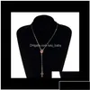 Chokers Anti -virus voor vrouwen Virgin Maria Cross Pendant Gold Cadea Idea L067T VBHJ0 Drop Delivery Sieraden Kettingen Hangers DHQCD