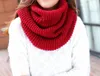 Scarves 100pcs/lot Women Fashion Long Knit Circle Neck Warmer Wraps Loop Cowl Infinity Scarf Snood