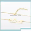 Hangende kettingen ketting minimalistische top sneeuwwandelende outdoor reis sieraden bergen klimmende geschenken goldsier ketens 1xrei 2kv5s dro dha4v