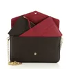 Multi Pochette Felicie 10a högkvalitativ lyxig kvinnors plånboksdesigner Purse Cardholder Purses Designer Woman Handbag Women Wallets275U