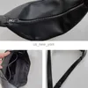 Hobo Reißverschluss Frauen lässige Umhängetasche weiche Leder halbmond Crossbody Taschen Modeinkäufer Einfache solide Handtaschen für Frauen schwarz HKD230817