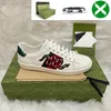 Womens Mens Shoes Bee Ace Sneakers Low Casual Shoe With Box Sports Trainers Designer Tiger Embroidered Black White Green Stripes jogging Woman