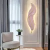 Lampka ścienna luksusowy nowoczesny sypialnia z piór nordycka salon telewizja tło dekoracyjne oświetlenie wewnętrzne do domu