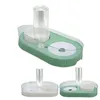 Dog Carrier Pet Water Food Bowl Transparent Guard Prevent Slip Cat Waterer Bottle Set For Home Puppy