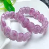 Bangle natuurlijke paarse mica armband fortuinenergie minerale string vrouw amulet sieraden genezing cadeau 1 stcs 14x18mm